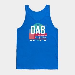 Daytona Beach, Florida (DAB) Airport Code Baggage Tag Tank Top